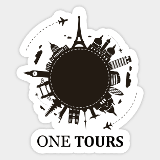 One Tours T-shirts Sticker